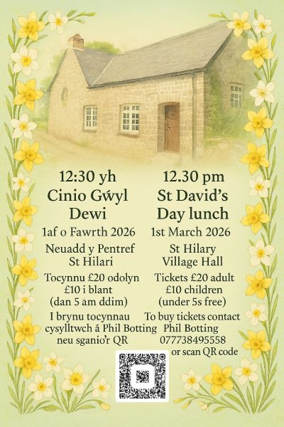 st davids day lunch flier