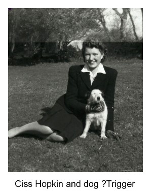 Ciss Hopkin and dog Trigger